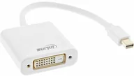Adaptery i przejściówki - InLine Adapter Mini DisplayPort na DVI, wtyczka Mini DisplayPort do gniazda DVI-D 24+1, aluminium, biały 17194K - miniaturka - grafika 1