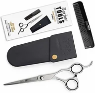 Kosmetyki i akcesoria do pielęgnacji brody - BARBER TOOLS Barber Tools profesjonalne nożyce do wąsów i brody z małym precyzja grzebienia i jedna torba do przechowywania z zamkiem błyskawicznym. - miniaturka - grafika 1