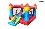 Place zabaw - HappyHop Dmuchany zamek ze zjeżdżalnią XXL Happy Hop - miniaturka - grafika 1