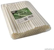 Słomki do napojów - PapStar Słomki z papieru z łyżeczką do granity pure, śr. 8 mm, 20 cm, białe 100 szt. 87992 - miniaturka - grafika 1