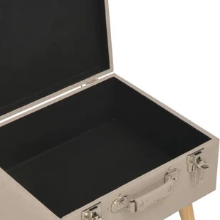 vidaXL Stołek ze schowkiem, 40 cm, beżowy, tkanina vidaXL - Pufy i podnóżki - miniaturka - grafika 8