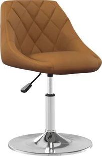 vidaXL Krzesło stołowe brązowe obite aksamitem 335358 - Krzesła - miniaturka - grafika 5