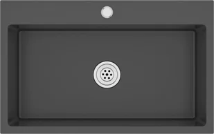 vidaXL Lumarko Ręcznie robiony zlew kuchenny z otworem na kran, czarny, stal 51515 - Zlewozmywaki - miniaturka - grafika 19