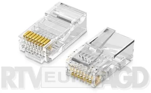 UGREEN ugreen RJ45 wtyki zaciskane Cat5e CAT5 łącznik 8P8 °C pozłacane złącze wtykowe, 50 sztuki RJ45-01 - Kable miedziane - miniaturka - grafika 3