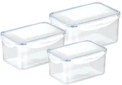 Pojemniki kuchenne - Tescoma Pojemnik FRESHBOX 3 szt., 0,9, 1,6, 2,4 l, głęboki - miniaturka - grafika 1