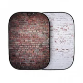 Tła fotograficzne - Lastolite LB5706 Tło Urban 1.5x2.1m Red/Distressd White Brick LL LB5706 - miniaturka - grafika 1