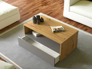 ŁAWA REBEL - DĄB ARTISAN / GRAFIT POŁYSK ŁAWA REBEL ART GR PO - Ławy i stoliki kawowe - miniaturka - grafika 5