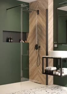 Deante Głowica natryskowa okrągła 250mm titanium CASCADA NAC D00K - Deszczownice - miniaturka - grafika 2