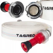 Węże ogrodowe i zraszacze - Wąż Strażacki 20m + Prądownica Działko Do Wody 2'' - miniaturka - grafika 1