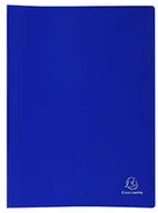 Koszulki na dokumenty - Exacompta 8582e teczka prezentacyjna wykonana z miękkiej skóry PP 300, z 80 gekoernten walizki, nieprzezroczysty, format DIN A4, niebieski 8582E - miniaturka - grafika 1