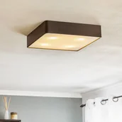 Lampy sufitowe - Euluna Lampa sufitowa Oro ze stali i szkła, czarna, 35cm - miniaturka - grafika 1