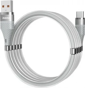 Dudao Dudao samoorganizujący magnetyczny kabel przewód USB - USB Typ C 5 A 1 m szary (L1xsT light gray) - USB Typ A (męski) USB Typ C (męski) L1xsT - Kable USB - miniaturka - grafika 2