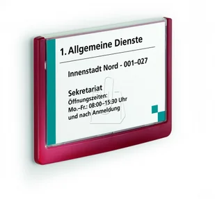 Durable Tabliczka informacyjna Click Sign Durable 149mm x 105,5mm granatowa 486107 - Numery na dom - miniaturka - grafika 14