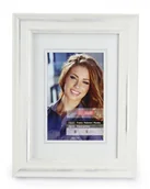 Ramki na zdjęcia - Icar Ramka 15X21 biała ze srebrnymi przetraciamy DRZ B RIC68DRZB1 - miniaturka - grafika 1