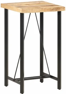 vidaXL vidaXL Stolik barowy, 60x60x107 cm, surowe drewno mango - Ławy i stoliki kawowe - miniaturka - grafika 8