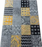 Dywany - Omega Dywan nowoczesny "Patchwork" żółto - szaro  czarny 200/300 Acapulco 54 200 ACP 54 - miniaturka - grafika 1
