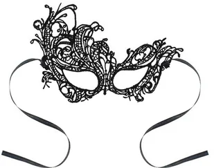 GoDan Maseczka ażurowa, czarna - Dodatki do strojów karnawałowych - miniaturka - grafika 13