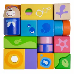 Chicco Zestaw klocków drewnianych 23 szt. CHI00005165000000 - Klocki - miniaturka - grafika 3