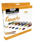 Farby i media malarskie - ROYAL&LANGNICKEL Zestaw Gwaszy Essentials R&L 24x12 ml GOU24 - miniaturka - grafika 1