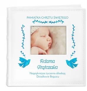 NA Murrano Album mały z oknem nadruk dedykacja dla chłopca od dziadków chrzest ALB-SO-WH-UV-028 - Albumy fotograficzne NA Murrano Album mały z oknem nadruk dedykacja dla chłopca od dziadków chrzest ALB-SO-WH-UV-028 - Albumy fotograficzne - miniaturka - grafika 1