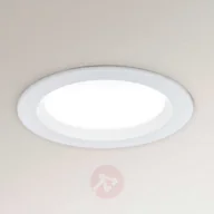 Oprawy, klosze i abażury - Orion Ściemniana oprawa wpuszczana LED Spock 9cm biała - miniaturka - grafika 1