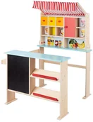 Zabawy w naśladowanie dorosłych - PLAYTIVE PLAYTIVE Drewniany sklep dla dzieci - miniaturka - grafika 1