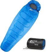 Śpiwory - Active Era Profesjonalny śpiwór mumia, 300 g/m, na kemping, wędrówki, do aktywności na świeżym powietrzu, 3/4 pory roku, z kołnierzem i kapturem z troczkiem SB-M300 - miniaturka - grafika 1