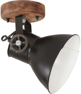 VidaXL Industrialne lampy ścienne/sufitowe 2 szt, czarne, 20x25 cm E27 320514  VidaXL - Lampy sufitowe - miniaturka - grafika 4