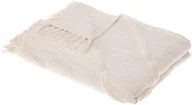 Narzuty - Narzuta na łóżko INCA 130 x 180 cm bawełna beżowa 172463A - miniaturka - grafika 1