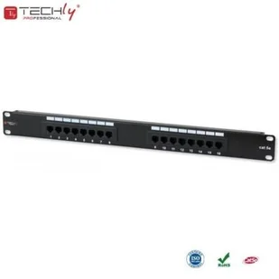 Techly Techly Patch panel 1U UTP 16xR J45 Cat.5e, czarny 1_614556 - Panele krosownicze - miniaturka - grafika 4