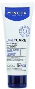 Mincer Pharma Pharma Daily Care N° 00 kremowa maska rozjaśniająca N ° 05 Mango Butter Chia Oil Camu-Camu Liquorice 75 ml - Maseczki do twarzy - miniaturka - grafika 2