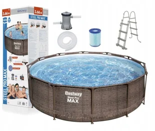 Bestway Basen ogrodowy stelażowy okrągły 366 x 100 cm 4w1 56709 - Baseny ogrodowe - miniaturka - grafika 2