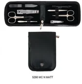 Zestawy do manicure i pedicure - Tradition 3 swords Zestaw do paznokci w czarnym etui 5290 MC N-MATT 7823-268D6 - miniaturka - grafika 1