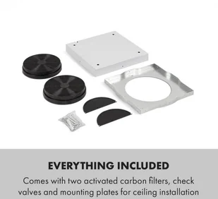 Klarstein Tron Ambience 38 Czarny (CGCH2-TronAmbience-B) - Okapy kuchenne - miniaturka - grafika 9