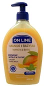 Mydła - On Line Mydło kremowe w dozowniku Mango i Bazylia 500ml - miniaturka - grafika 1