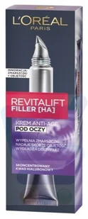 Loreal Paris Revitalift Filler HA Krem pod oczy Anti Age 15 ml - Kosmetyki pod oczy - miniaturka - grafika 3