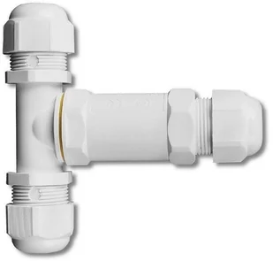 Geberit v-tac Mufa Hermetyczna Biała Trójnik 0.5-4mm2 Średnica kabla 8-12mm IP68 V-TAC VT-869 - Kostki, złączki, wtyczki - miniaturka - grafika 2