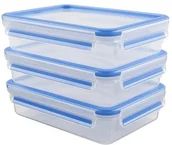 Pojemniki kuchenne - Emsa Clip and Close zestaw pojemników na żywność 515645 - miniaturka - grafika 1