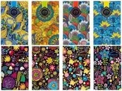 Szkolne artykuły papiernicze - Fresh Notatnik ozdobny B6 80 stron linia wytłaczany mix wzorów - miniaturka - grafika 1