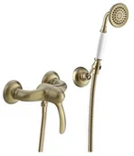 Baterie wannowe i prysznicowe - Tres Clasic prysznicowa stare złoto mat 24216701LM - miniaturka - grafika 1