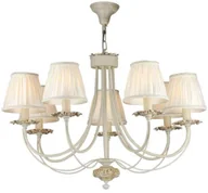 Lampy sufitowe - Maytoni Żyrandol LAMPA wisząca OLIVIA ARM326-07-W Maytoni plisowana OPRAWA abażurowy ZWIS klasyczny kremowy ecru ARM326-07-W - miniaturka - grafika 1