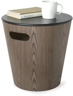 Ławy i stoliki kawowe - Umbra Umbra - 2 w 1 Stolik Kawowy / Kosz do przechowywania Czarny WOODROW 1009760-048 - miniaturka - grafika 1
