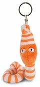 Breloczki dla dzieci - Nici 41892 brelok do kluczy Forest Friends Wurm Erwin Worm, biały/pomarańczowy - miniaturka - grafika 1