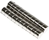 Magnesy - first4magnets First4magnets F643-25 6 mm średnica x 3 mm grubszy magnes neodymowy N42-0,9 kg siła przyciągania, opakowanie 25 sztuk F643-25 - miniaturka - grafika 1