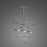 Lampy sufitowe - Altavola Design Lampa wisząca Lampa wisząca Ledowe okręgi No.5 120 cm 4k czarna LA085/P_120_in_4k_black - miniaturka - grafika 1