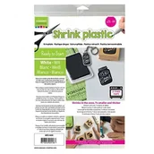 Pozostałe akcesoria dla plastyków - Vaessen Creative vaessen Creative folii kurczliwej A4, 25 arkuszy, Plastic, biały, 21  x  29.8  x  0.3 cm AR3-600 - miniaturka - grafika 1