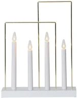 Oświetlenie świąteczne - Eglo Eglo 410985 - Świecznik bożonarodzeniowy GLOSSY FRAME 4xE10/3W/230V biały - miniaturka - grafika 1