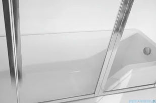 Besco Integra 150x75cm Wanna asymetryczna Lewa + parawan 3-skrzydłowy (#WAI-150-PL3) - Wanny - miniaturka - grafika 7