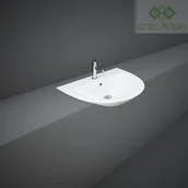 Umywalki - RAK Ceramics Ceramics MORNING UMYWALKA NABLATOWA OWALNA 54X38 CM BIAŁY POŁYSK (1) MORSR5501AWHA - miniaturka - grafika 1