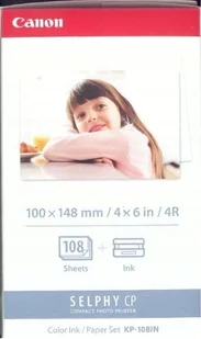 Canon Canon Color Ink Paper Set, KP108IN, foto papier, połysk, biały, CP100, 220, 300, 330, 400, 500, 520, 600, 710, 10x15cm, 4x6"", 10 - Papier do drukarek - miniaturka - grafika 2